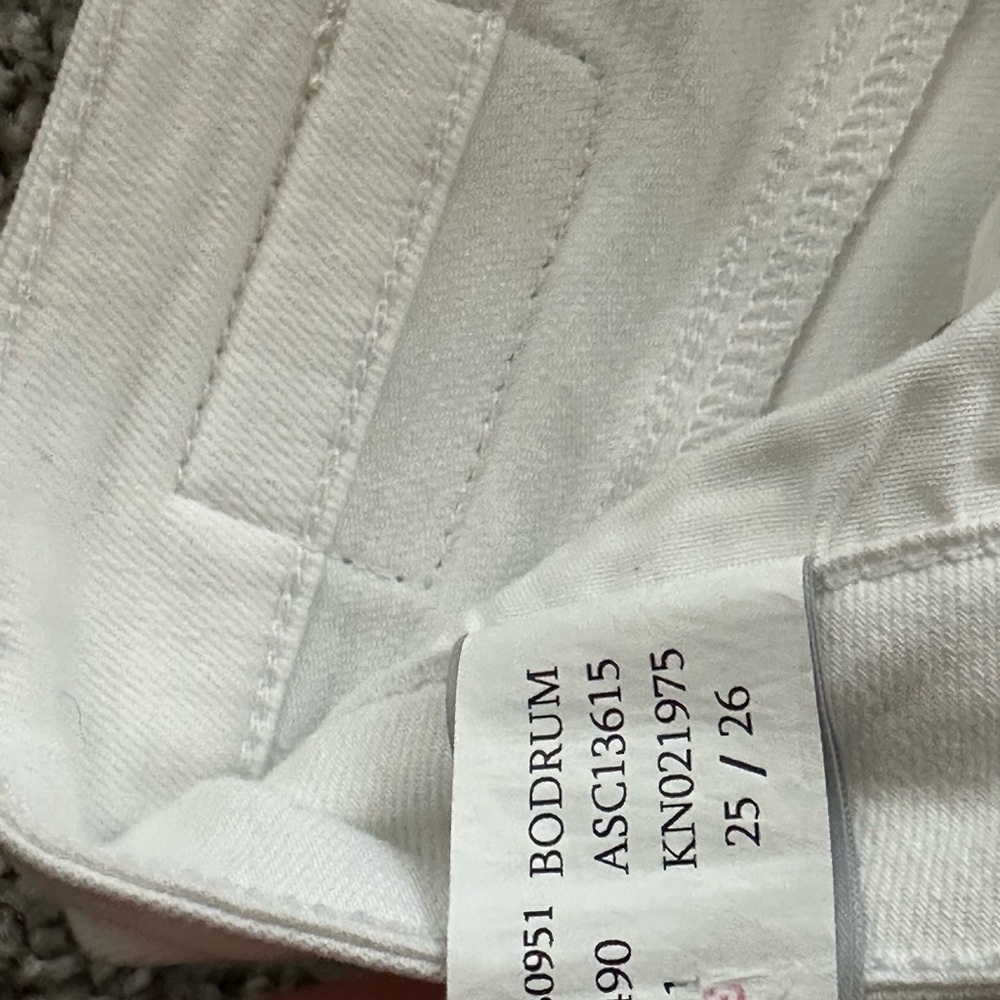Mavi Bodrum White Wide Leg Crop Jeans - Size 25 - Picture 10 of 11